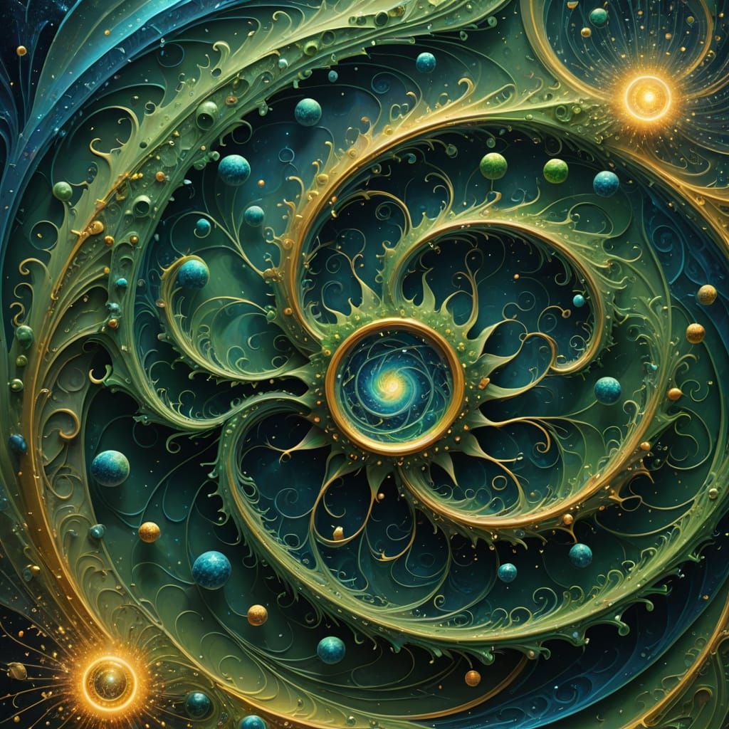 Divine Genesis Unfolds as Sound Waves Create Life