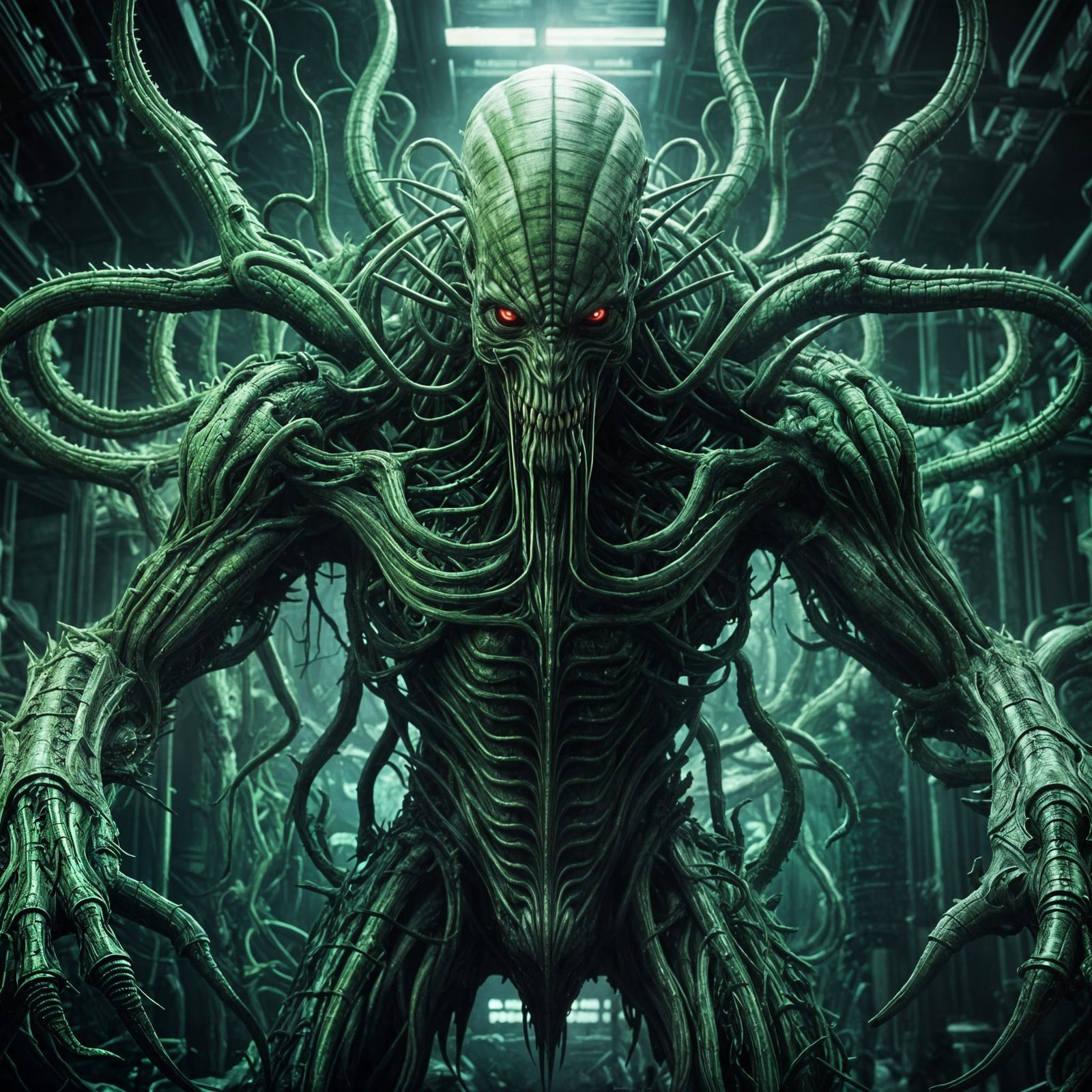 Dramatic Mutation Nightmare Digital Matte Painting