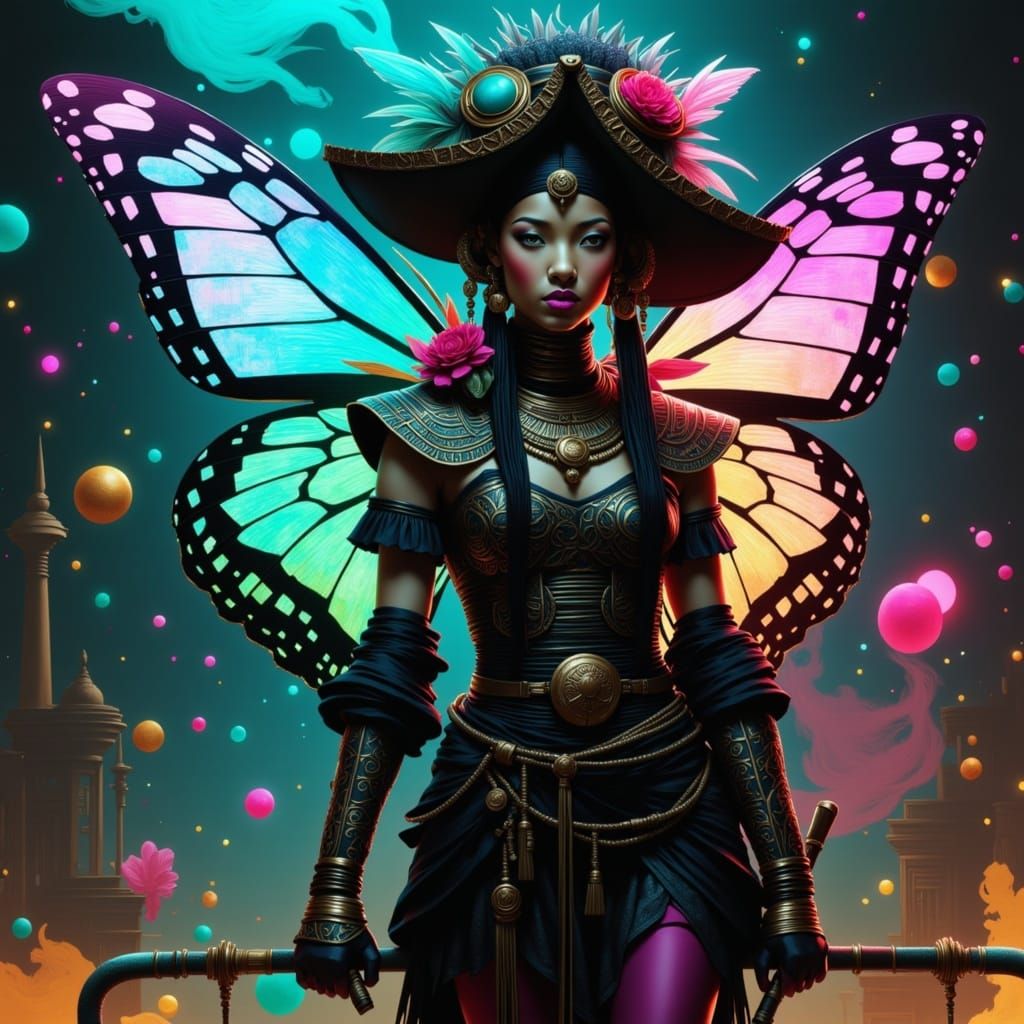 Whimsical Pixie Pirate in Steampunk Bohemian Fantasy