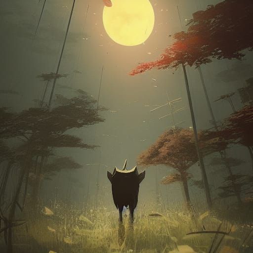 Demonic Ghibli Kingdom Rendered in Octane