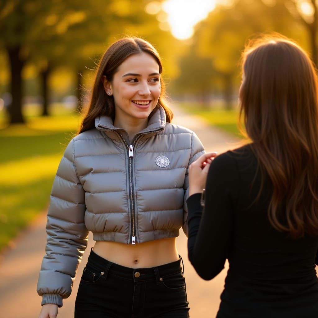 Silver Belly Button Piercing in Soft Light: Intimate Park Sc...