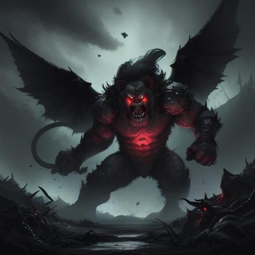 Demonic King and Kong Versus Puppy in Crystal Style