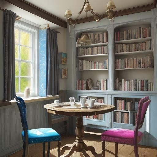 Cozy Reading Nook in British Cottage: Graffiti Art