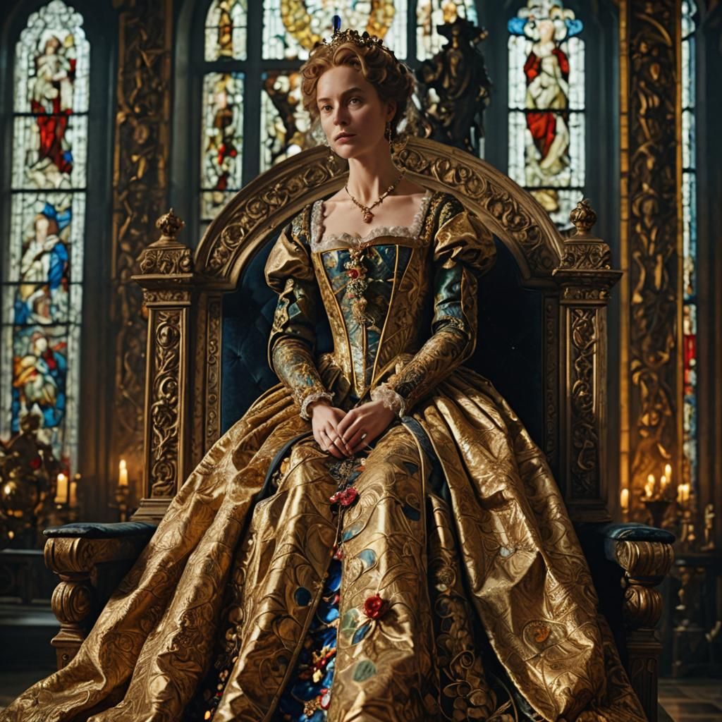 Queen Elizabeth I Portrait in Dutch Masters Style