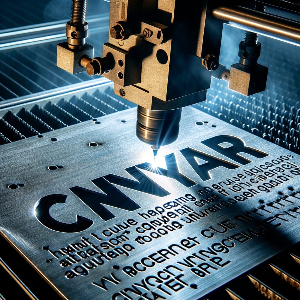 Precision CNC Laser Cutter in Action, Carving Metal with Int...