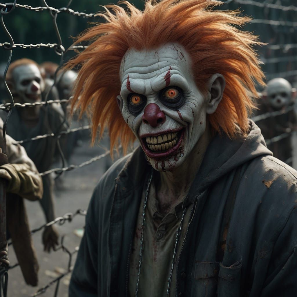 Sinister Playful Zombie Monkeys in Abandoned Playground