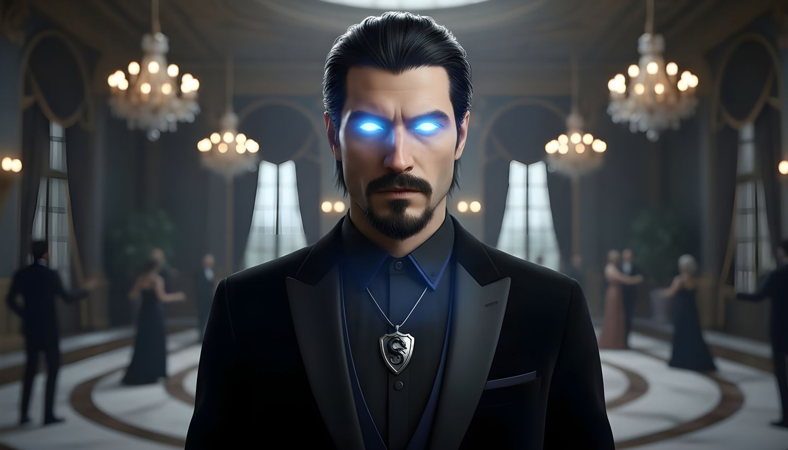 Vampire Elder Steps from Shadows in Luxurious Villa