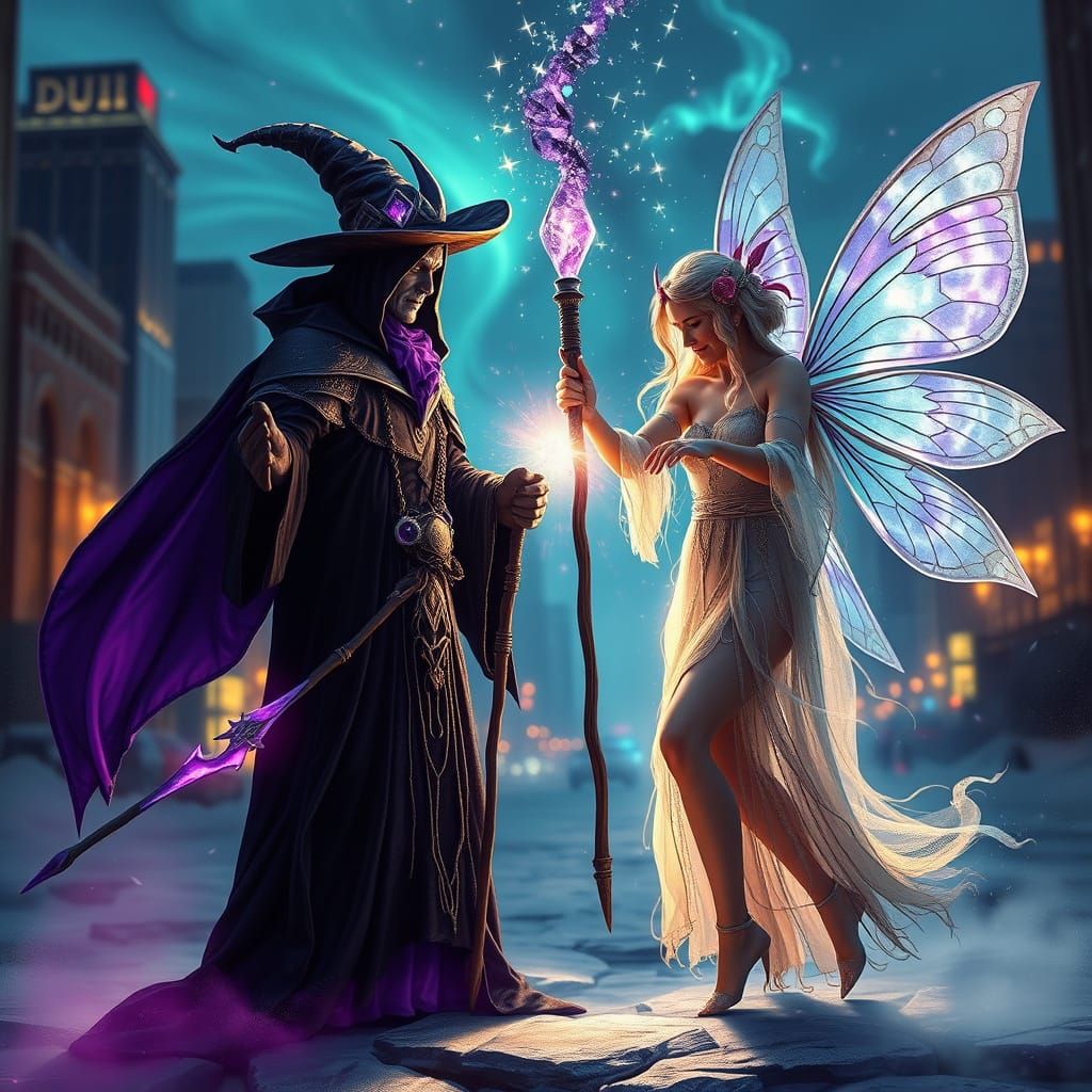 In Denver's glow, two spirits met,
One dark wizard, Obsidian...