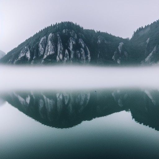 Misty Mountain Lake: Professional Photography