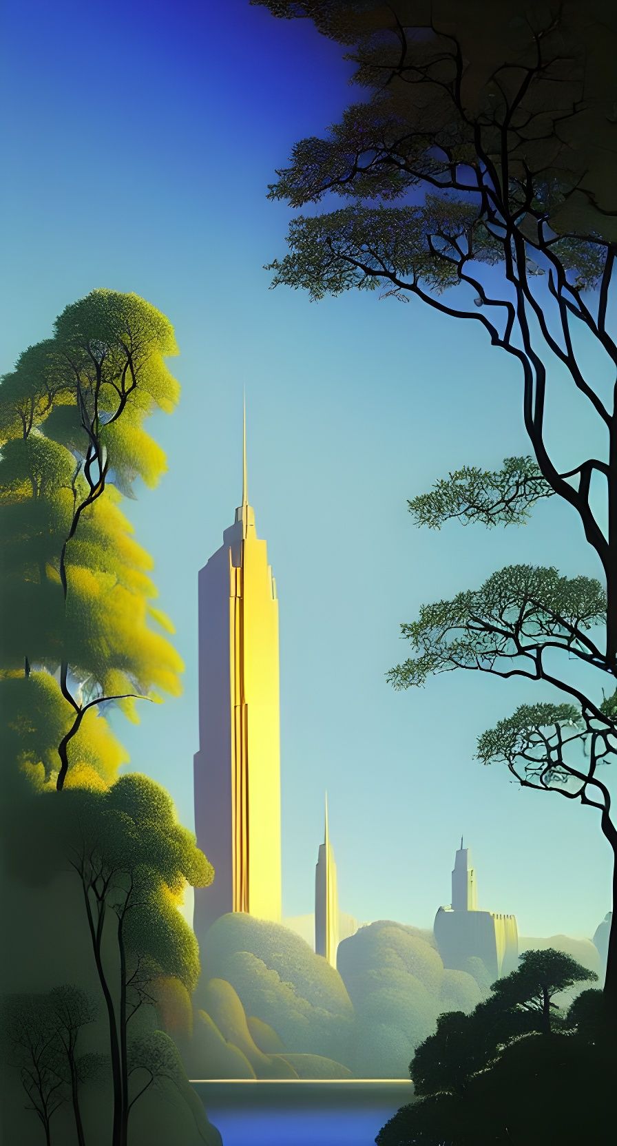 Towering Abstract Expression in Mixed Styles