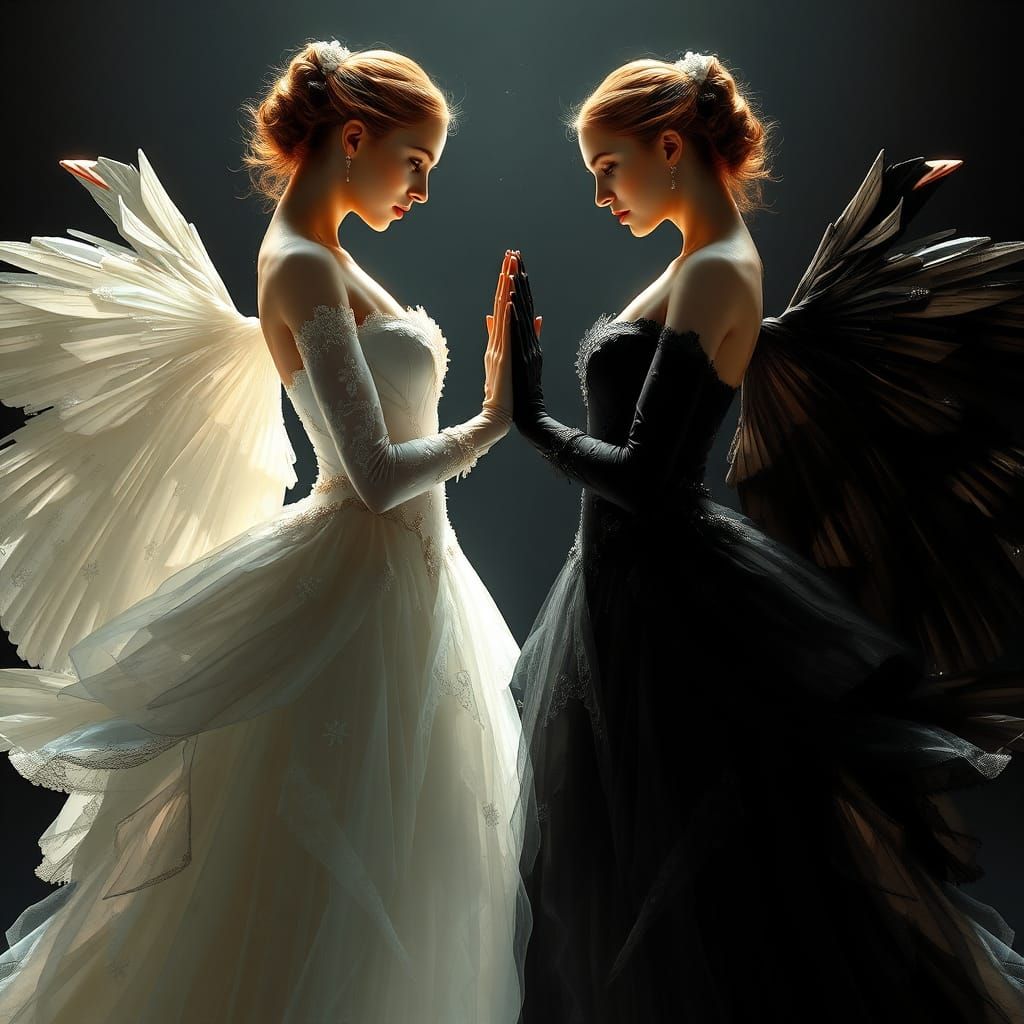 Odette and Odile: A Study in Light and Shadow