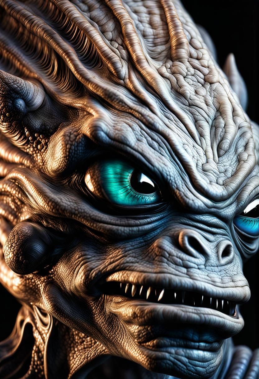 Photorealistic Aliens in Fashionable Clothing