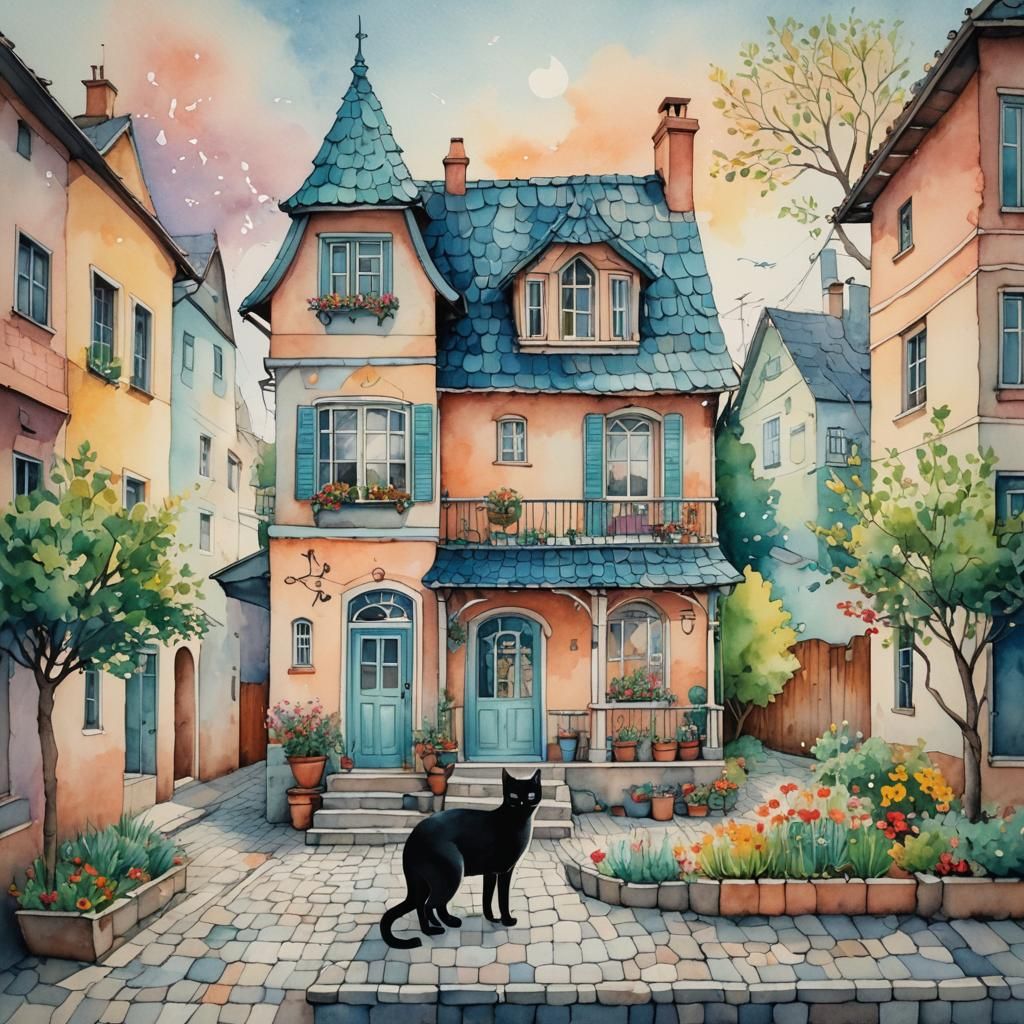 A whimsical house