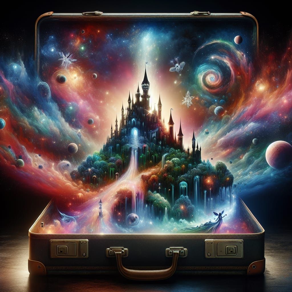 Cosmic Suitcase Portal to a Fairy Tale World