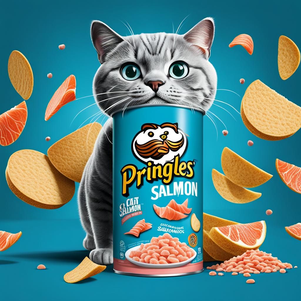 Pringles Cat Food Salmon: A Humorous Photo