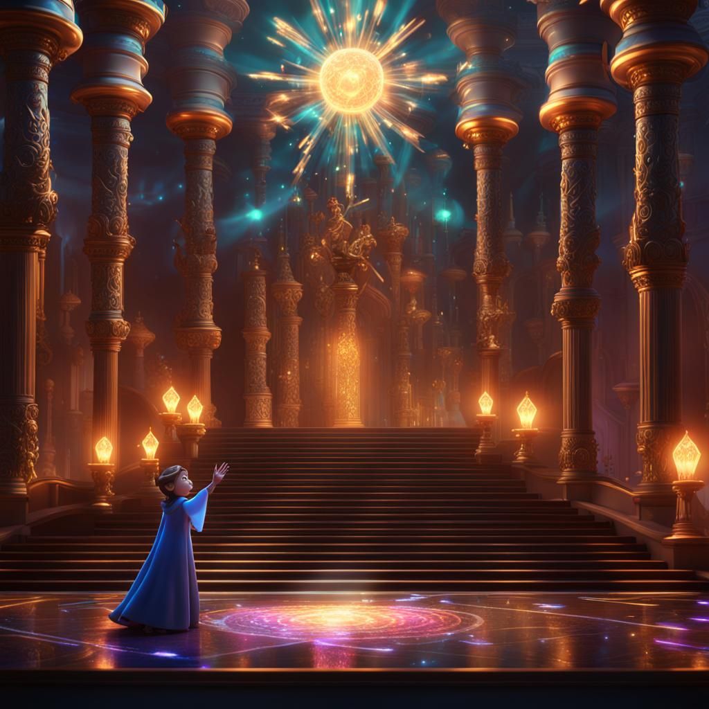 Princess Holofira and the Shimmering Crystal: 3D Art