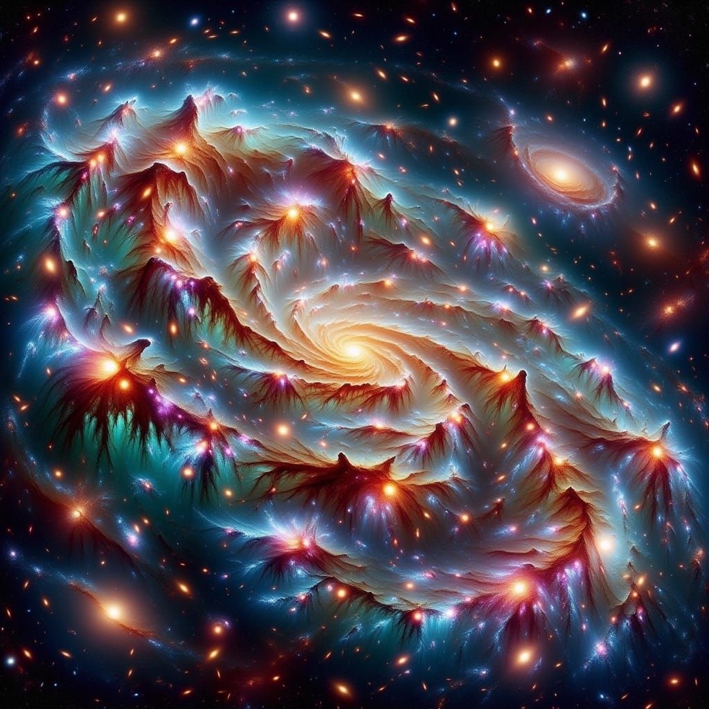 Ethereal Creature Bursts from Swirling Nebula