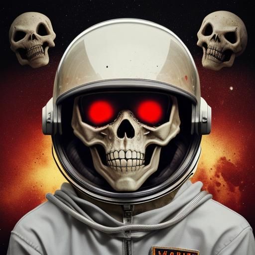 Astronaut Zombie with Cracked Helmet