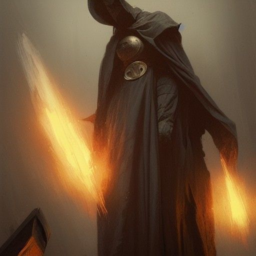 Sinister Blasphemous Scene: A Dark Fantasy Artwork