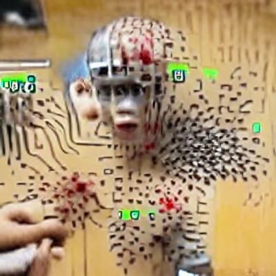 AI Conceptualizes Human Interaction in Futuristic Art