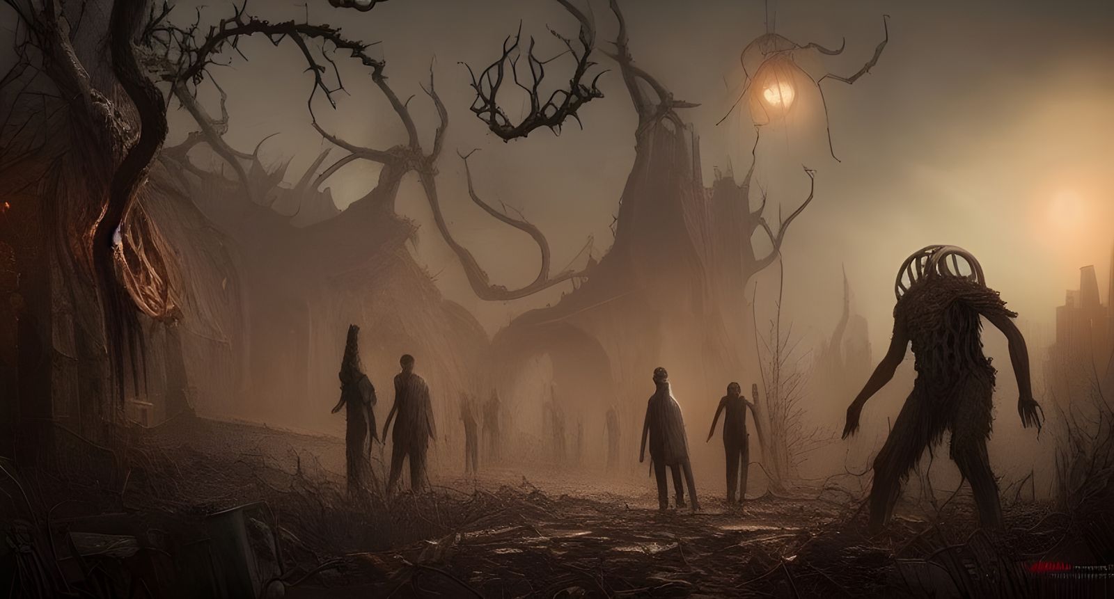 Dark Post-Apocalyptic World Ruined by Elder God