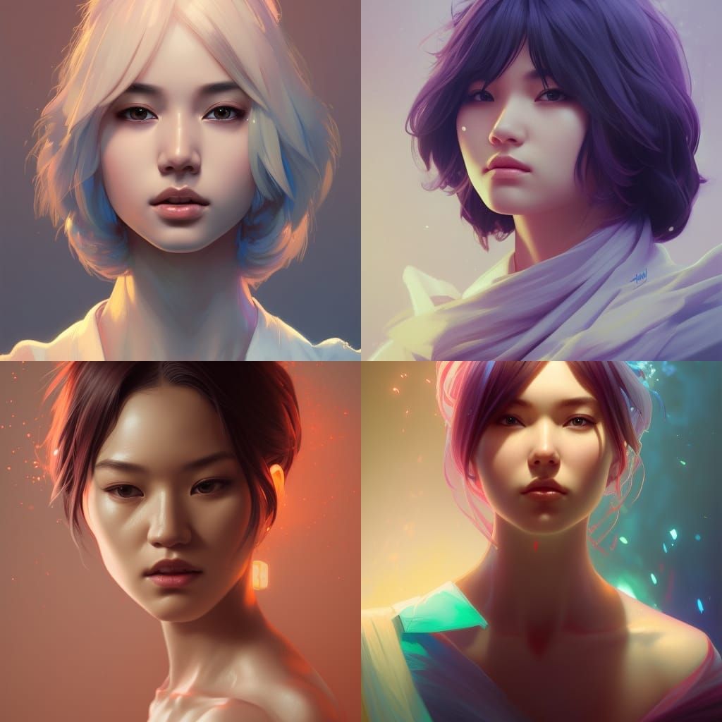 Mochi Portrait in Hyperdetailed Digital Art Style