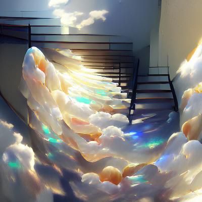 Ethereal Pearl Gates on Pathway to Heaven