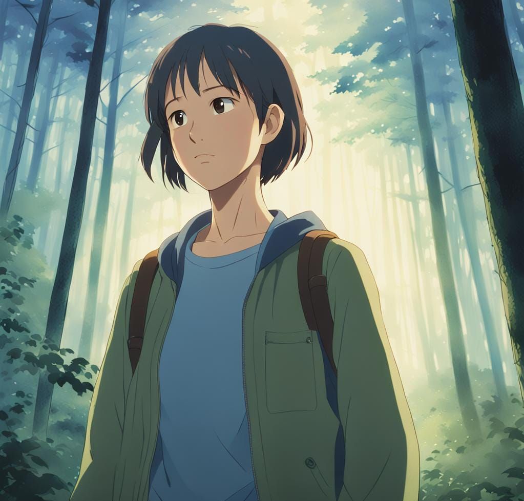 Anime Key Visual by Makoto Shinkai in Ghibli Style