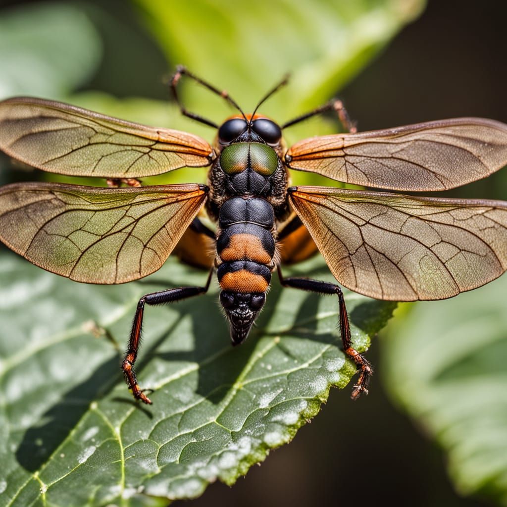 Intricate Insect Portraits in Warm Sunlight