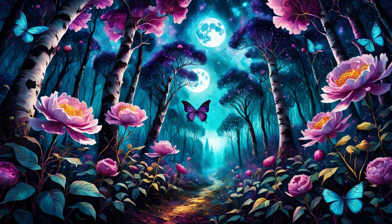 Spring forest scape 🌳✨