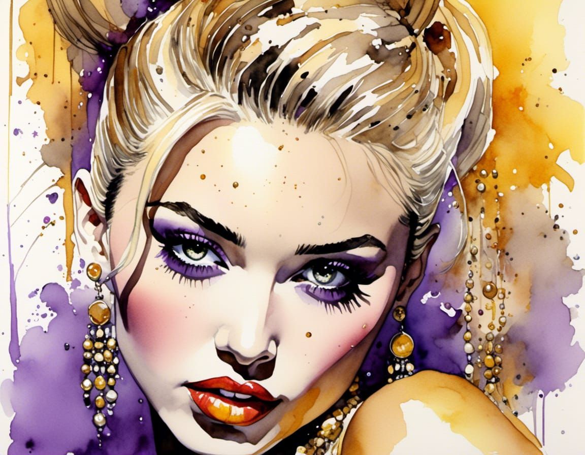 Crossover of Pop Stars in Humberto Ramos Style