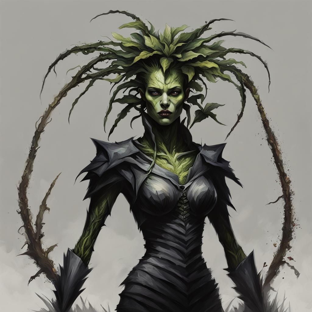 Sinister Plant Human Hybrid Female Art