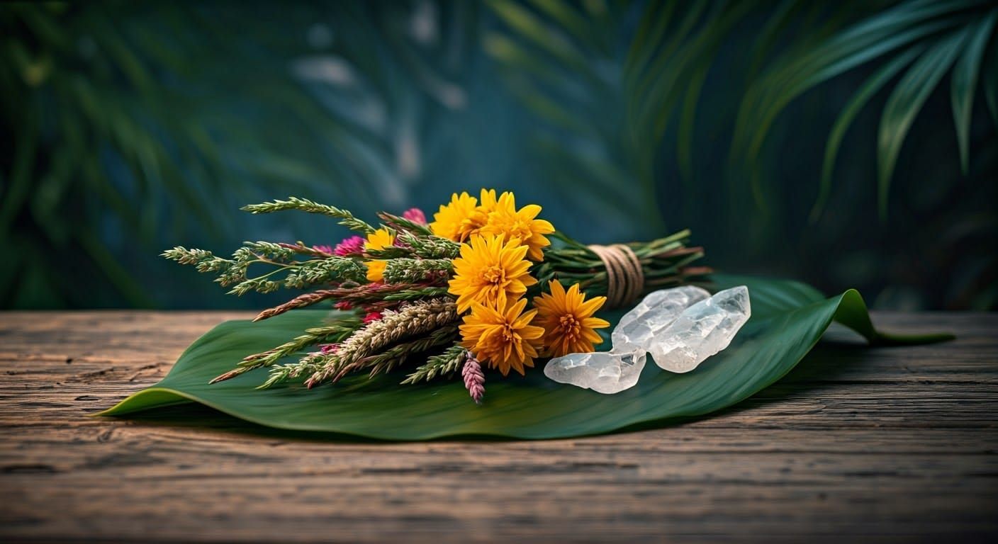 Surinam Jungle Still Life with Parakeet