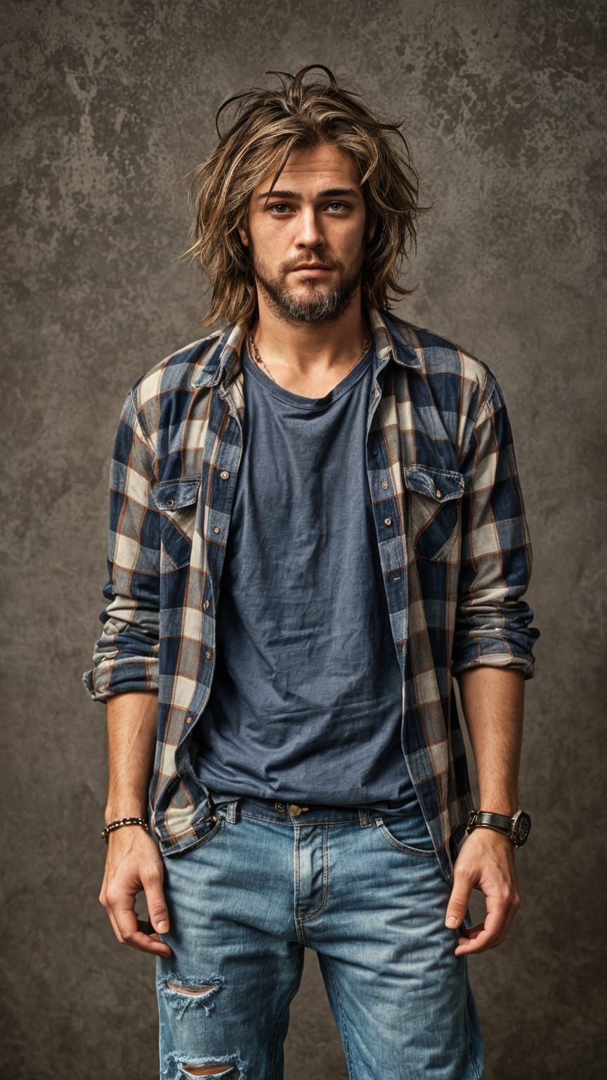 Grunge Icon in Photorealistic Style