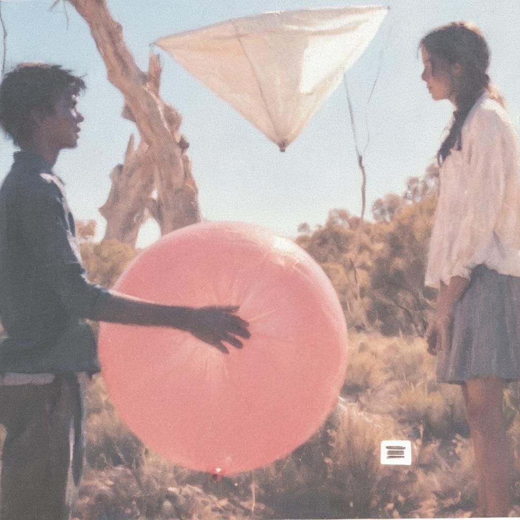 Australian Boy Offers Balloon to British Girl: Impressionism