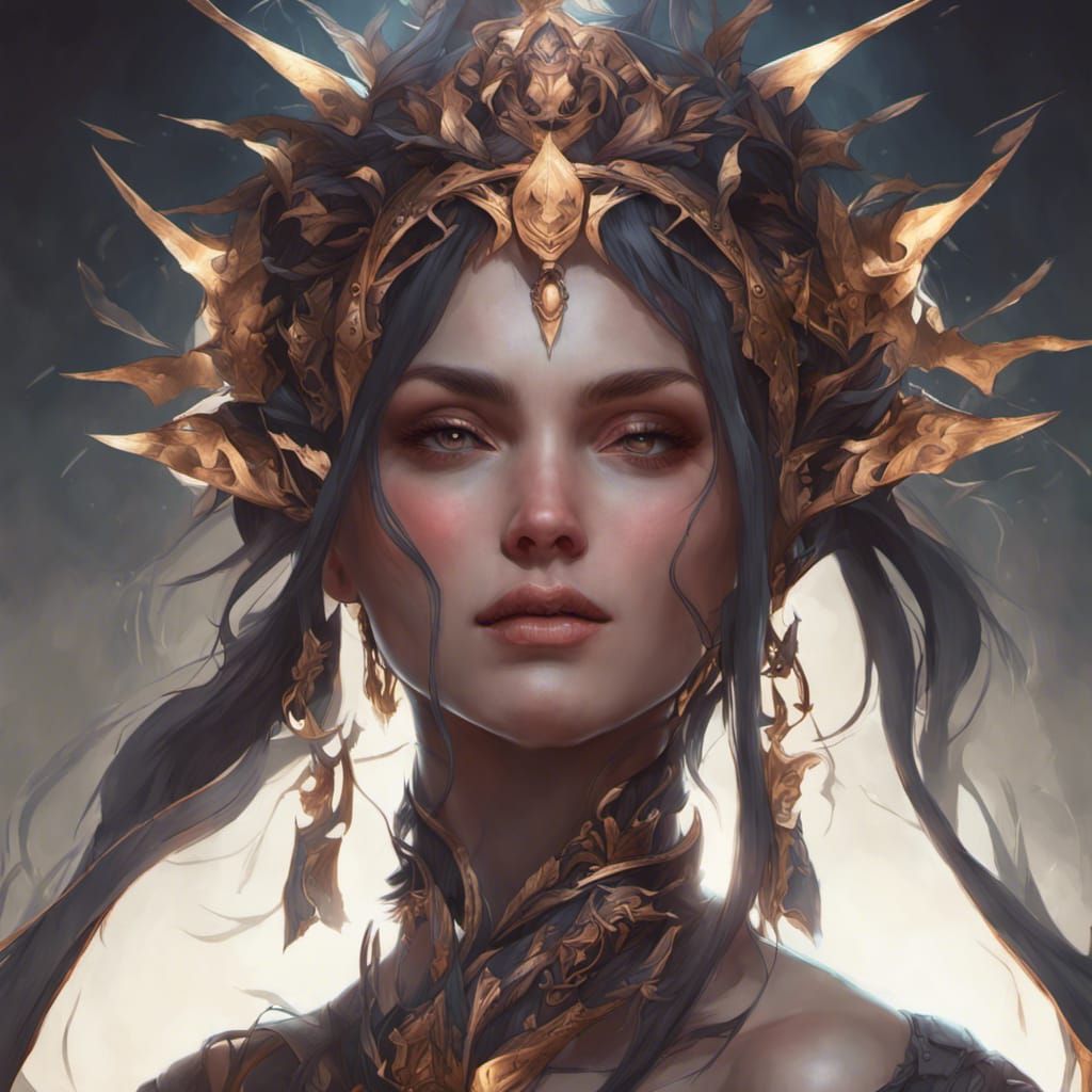 Goddess of Light and Darkness: 8K Portrait