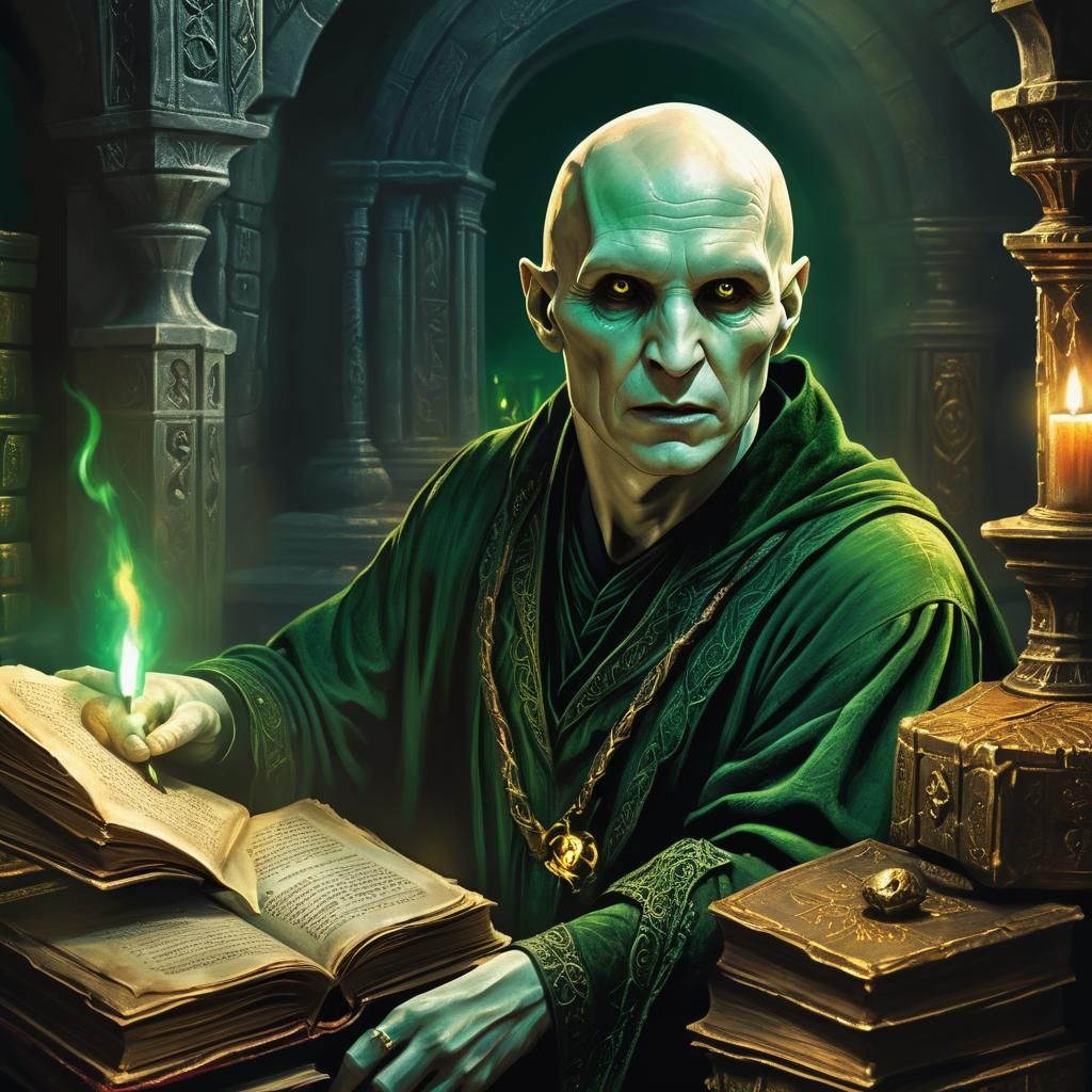 Ominous Dark Fantasy Portrait in Trending Artstation Style