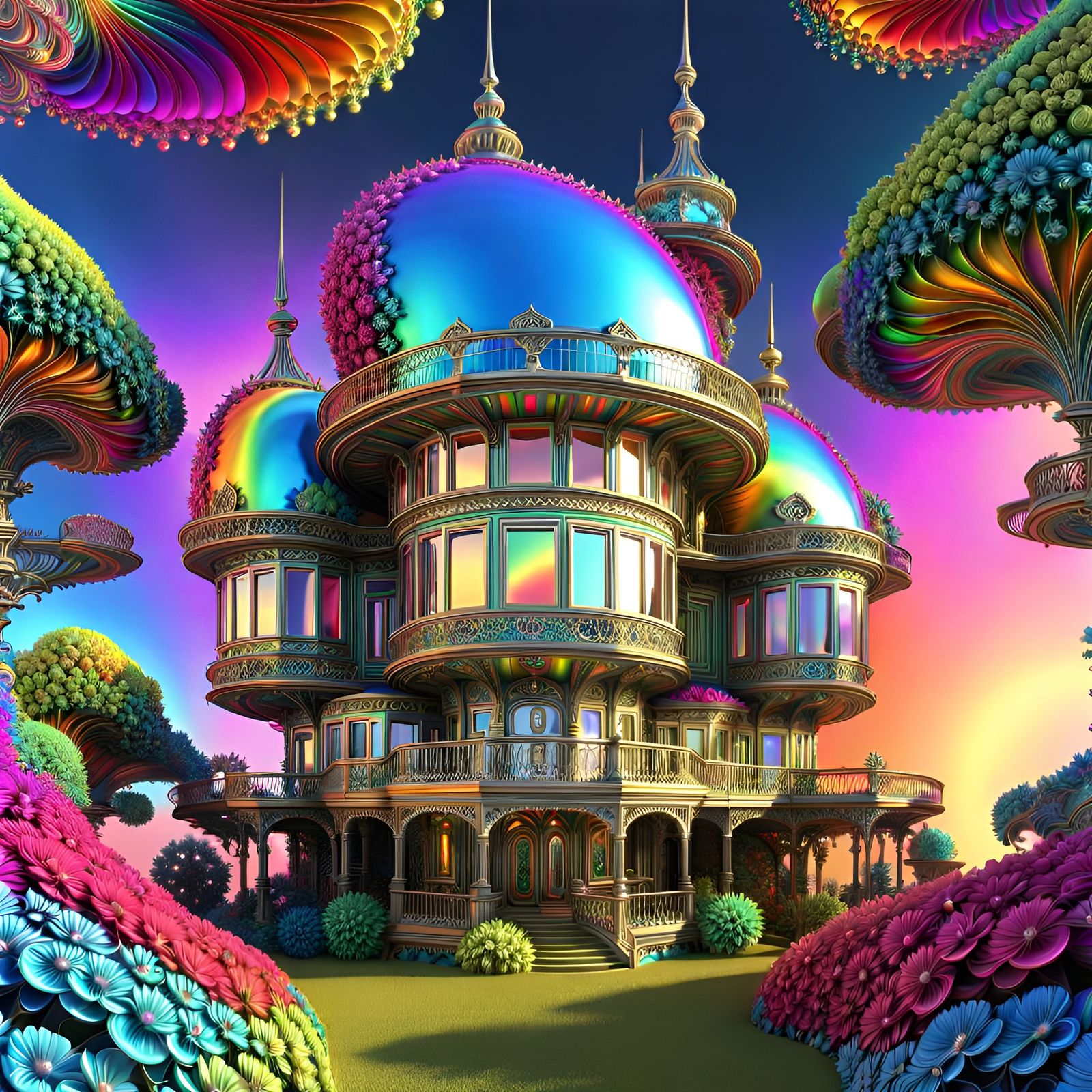 Mandelbulb Fractal House