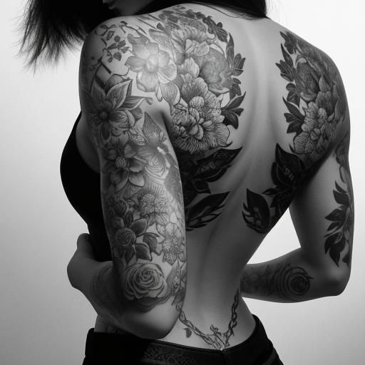 Intricate Ink Drawing of a Rare Flower Anatomy