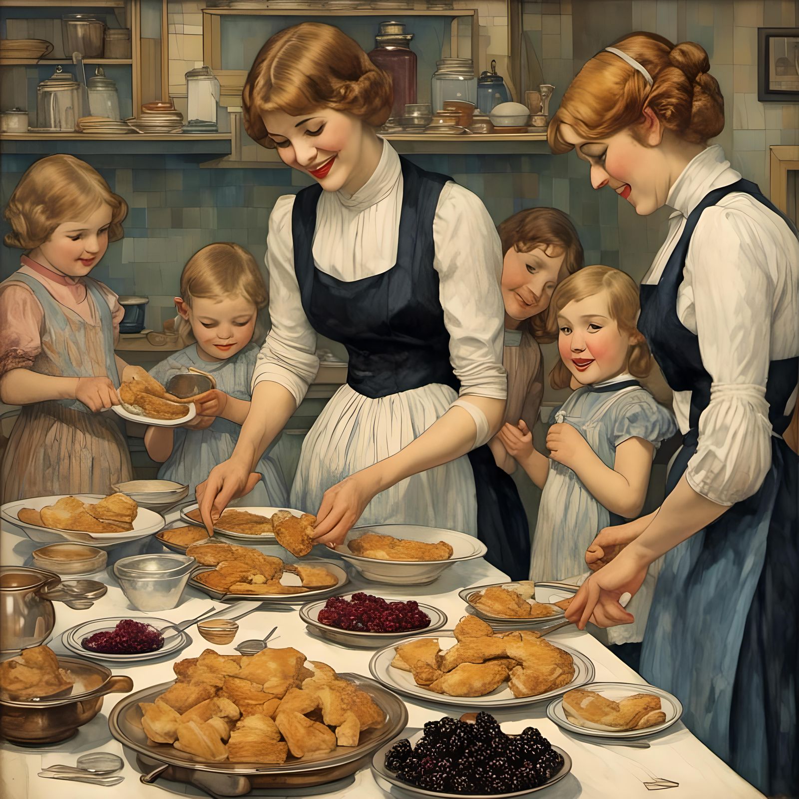 Art Deco: Mom's Blackberry Toad Bellies