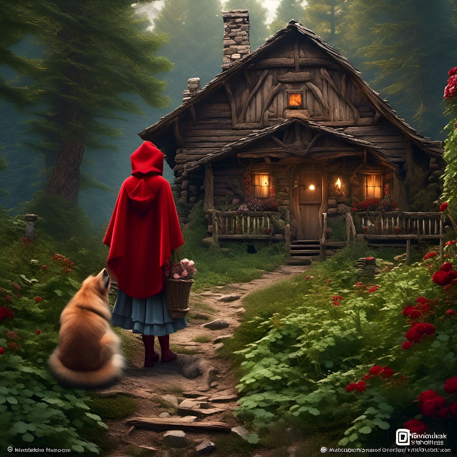Little Red Riding Hood Airbrush Art