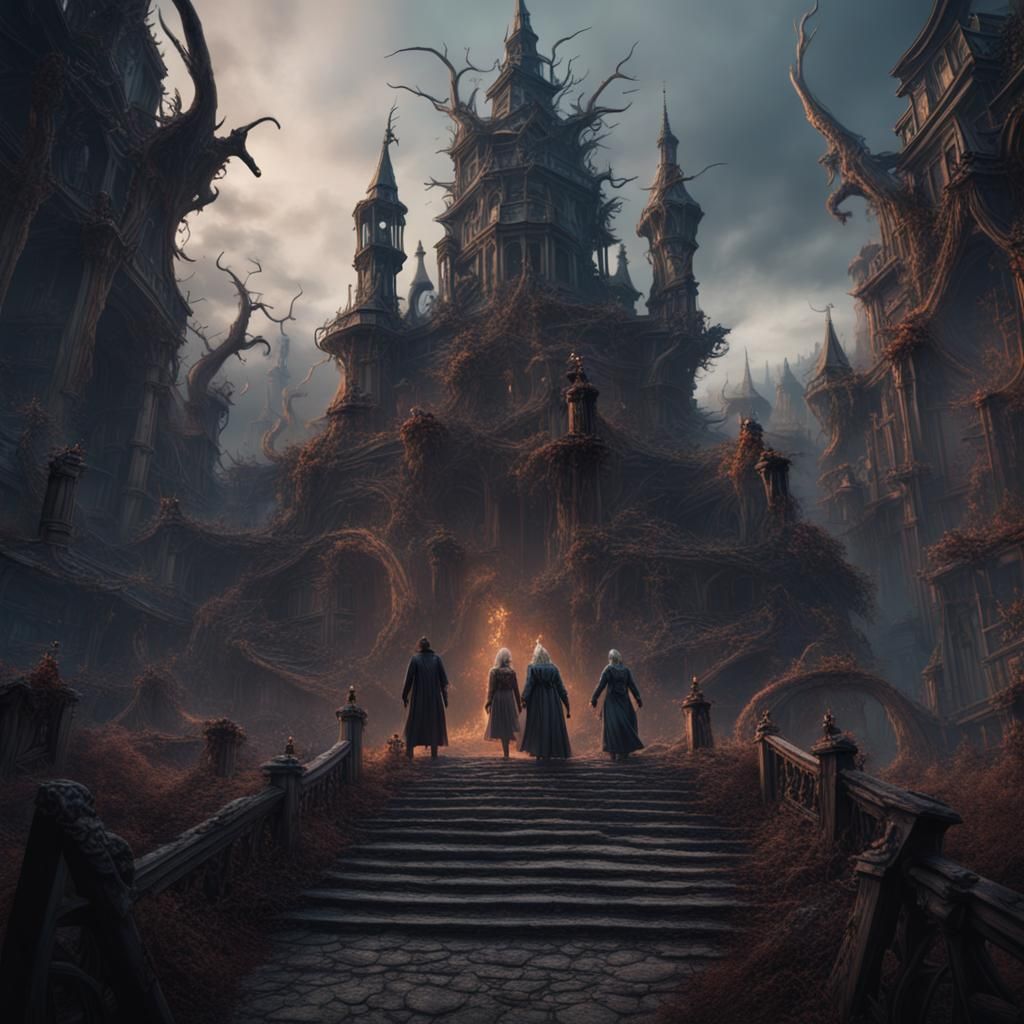 Scary People in Detailed Fantasy Concept Art