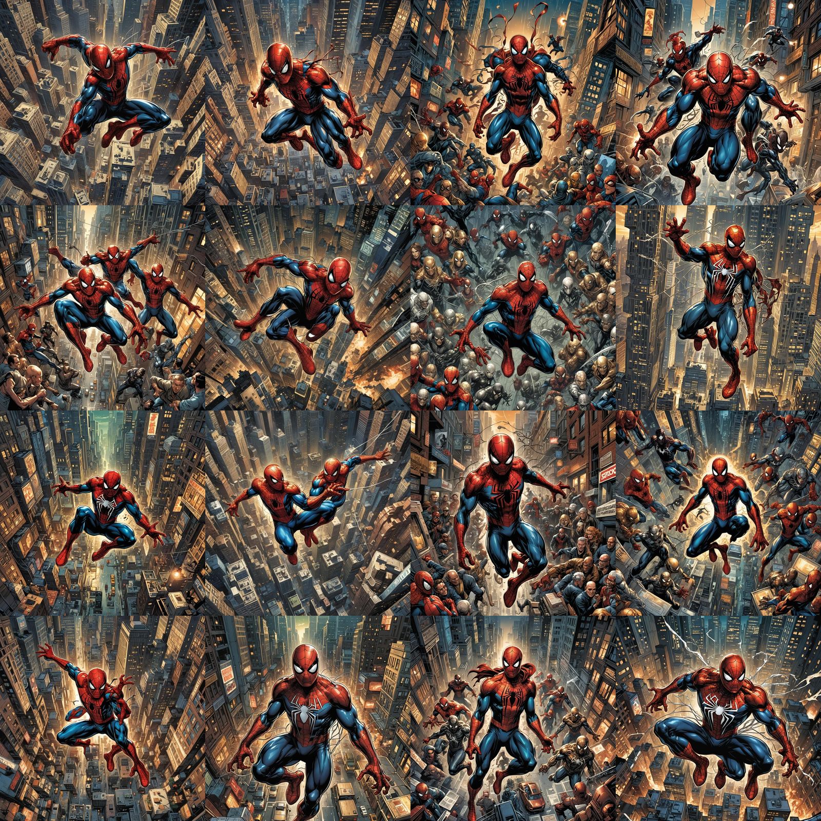 Spider-Man Comic Book Art by Brooks and Mumford