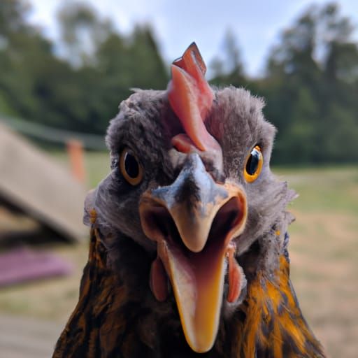 Psycho Chicken Thinks It's a Dinosaur