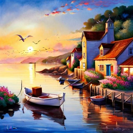 Charming Seaside Village with Picturesque Ocean Views