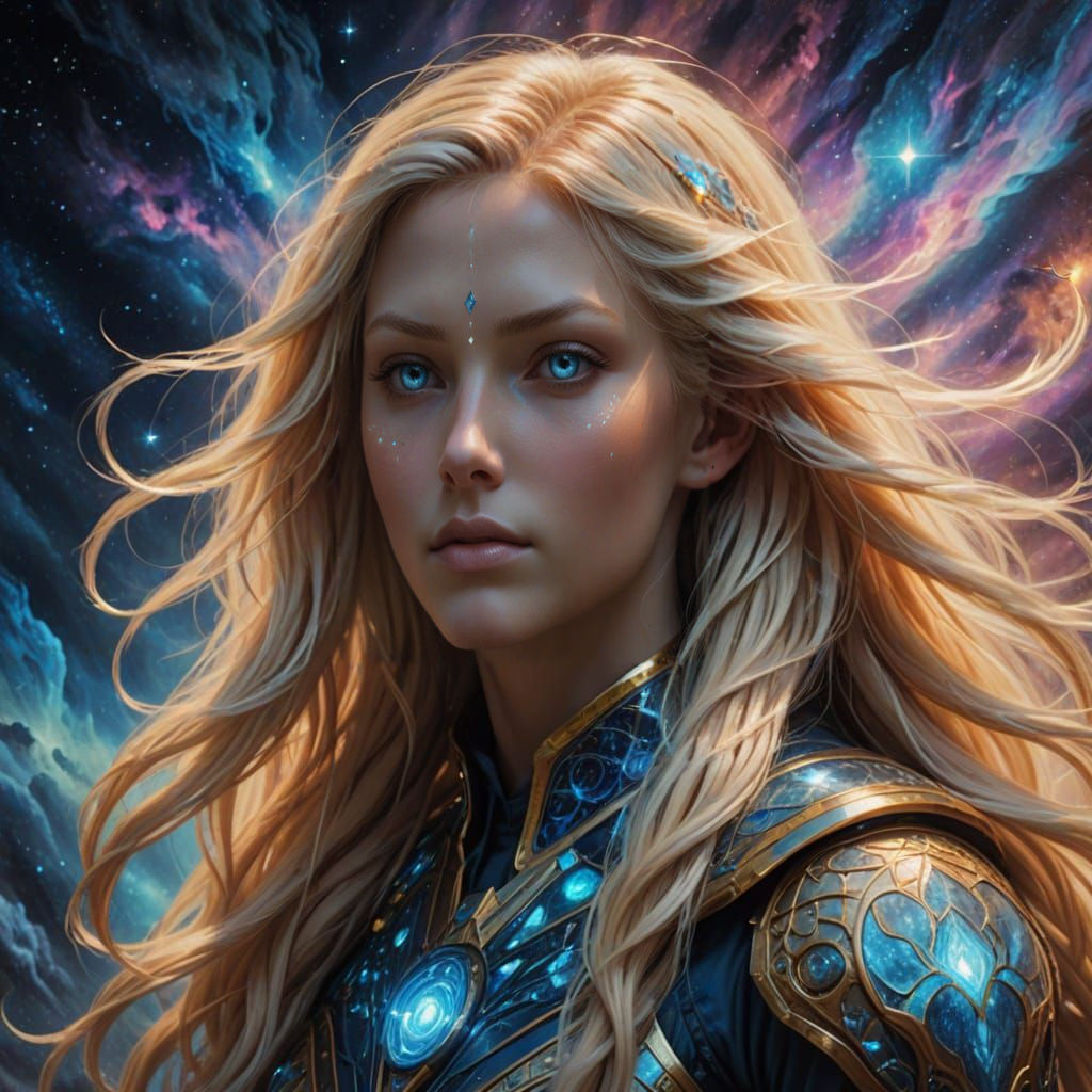 Pleiadian Humanoid in Nordic Attire