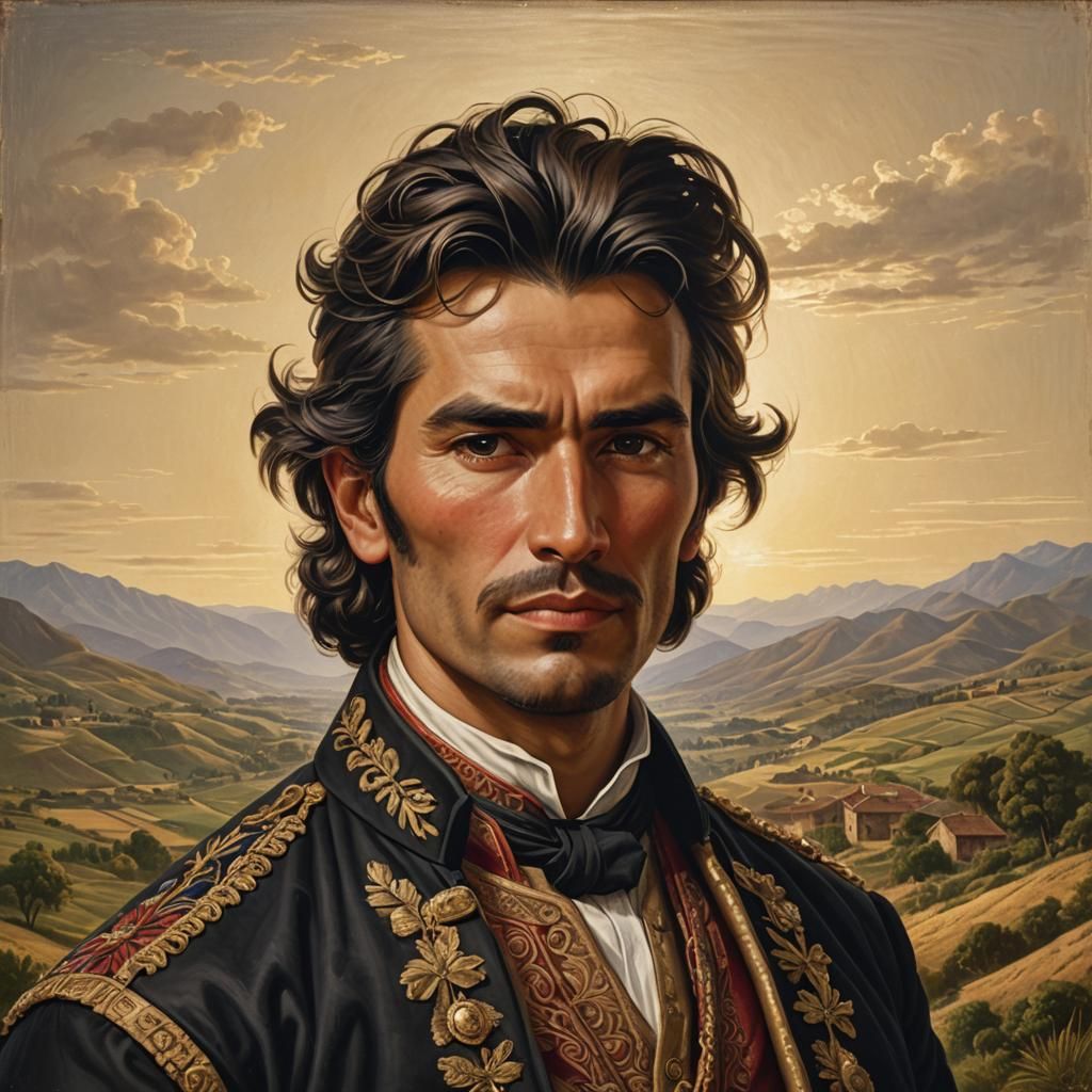 19th Century Portrait of Juan de Dios Aguirre Campos