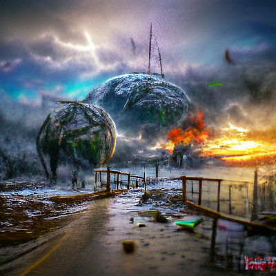 Apocalyptic Cityscape: End of Days Concept Art