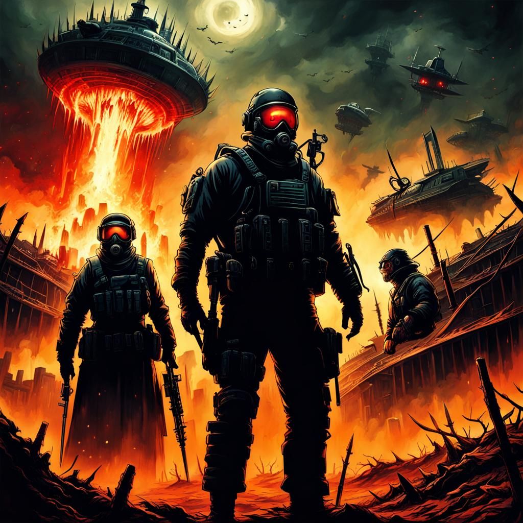 Sell out in the Hell, horror sci-fi post-apocalyptic
