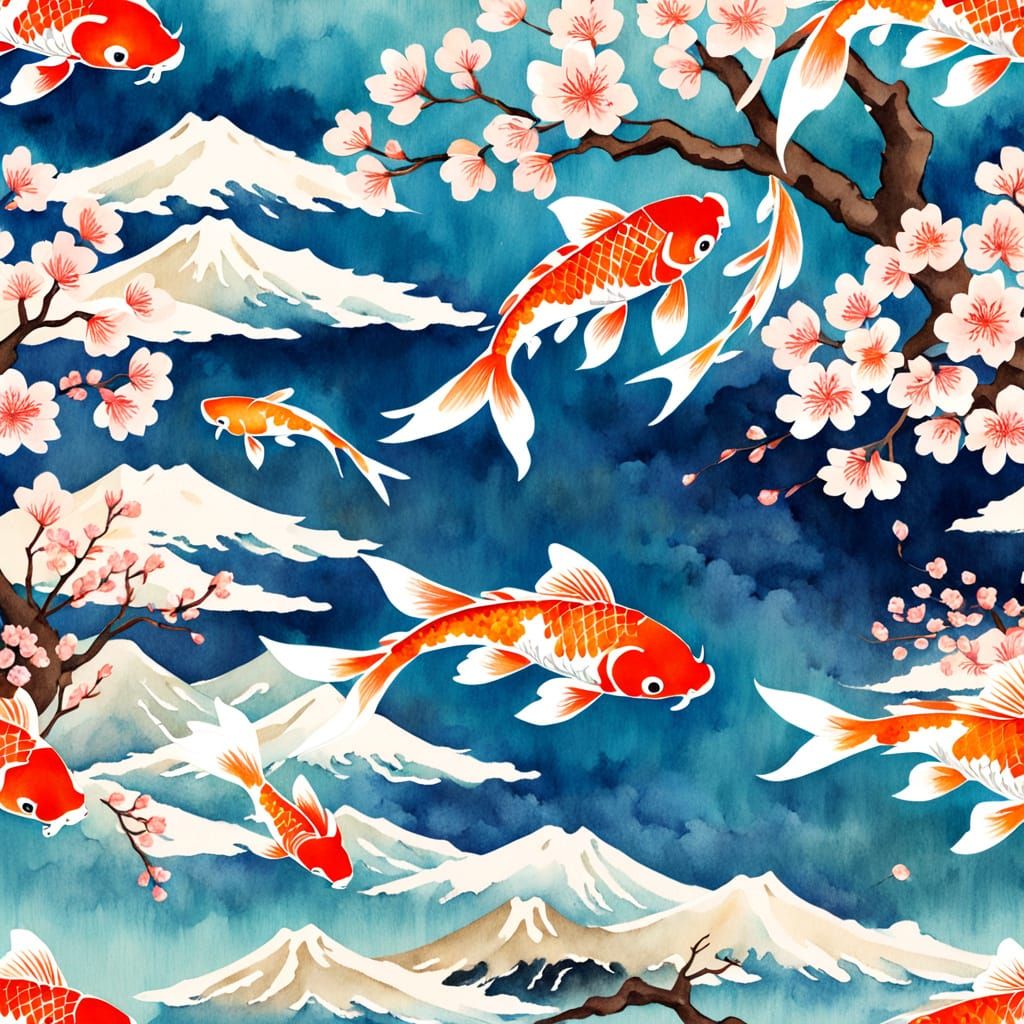 Whimsical Watercolor Dreamscapes of Japan